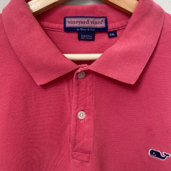 Vineyard Vines Mens Size XXL Golf Classic Short Sleeve Cotton Polo Shirt in Pink - Picture 7 of 16